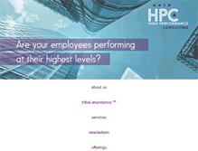 Tablet Screenshot of highperformanceconsulting.com